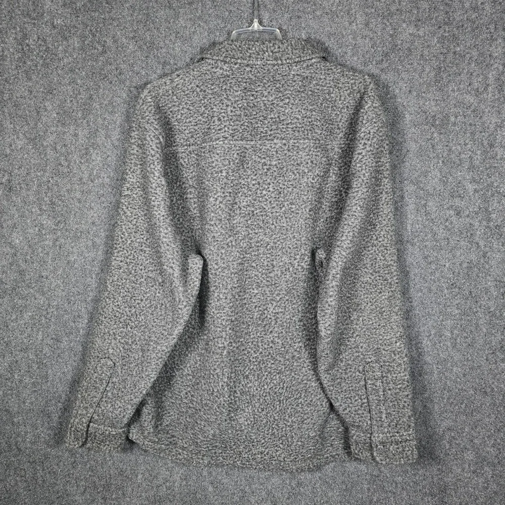 Polo Ralph Lauren Shirt Jacket Mens XXL Brushed Fleece Button Up Gray Shacket